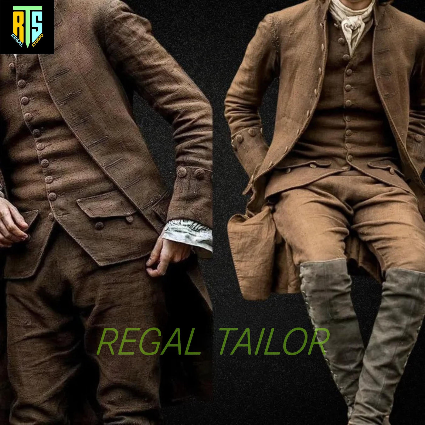 Men's Regency Style Rocco Colonial Jacket - Men's Aristocrat Coat - Explorer Coat - Wool Jacket - Cosplay Theatre Jacket