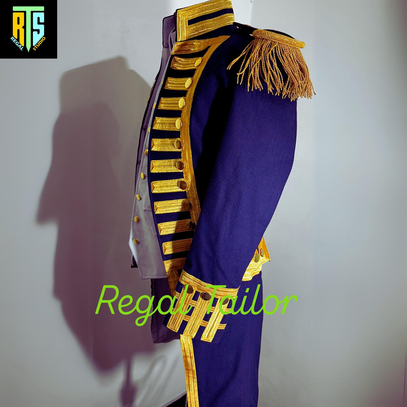 British Royal Navy Blue Color Admiral Military Jacket - Officer Uniform - Steampunk Navy Costume - Wool Naval Coat for Cosplay & Reenactment