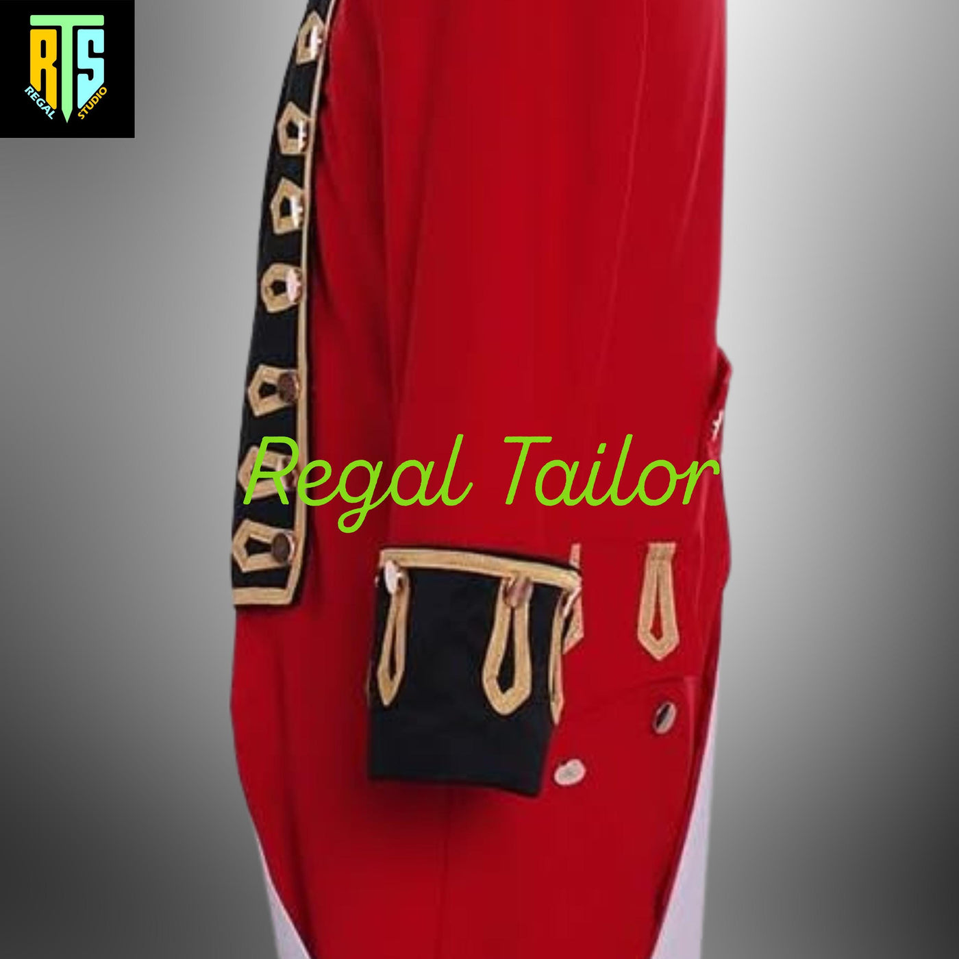 Men's George Washington Colonial Costume Red Colonial Officer Uniform - Revolutionary War Costume 1770s American Soldier Uniform