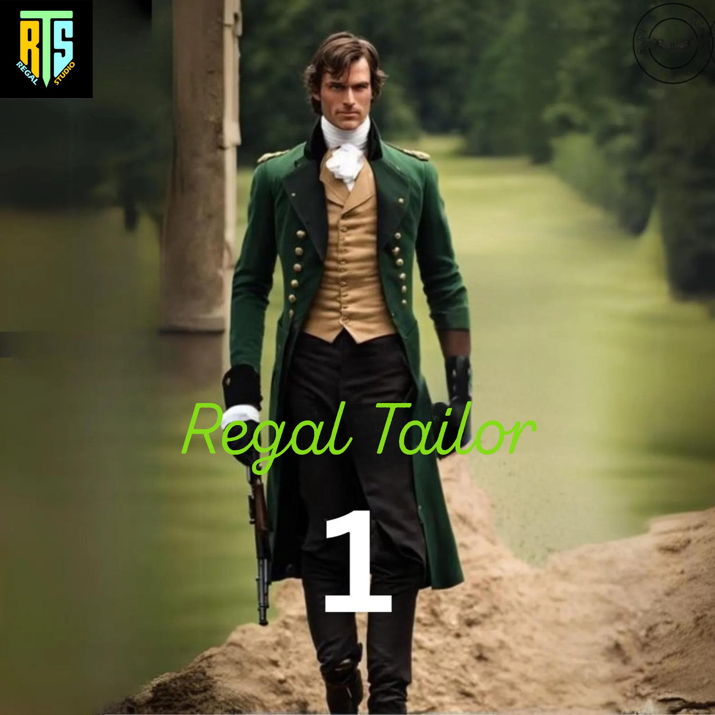 Exquisitely Handmade Mr. Darcy-Inspired Men's Regency Military Coat – Authentic 1800s Style with Elegant Long Tails - Men's Regency Jacket