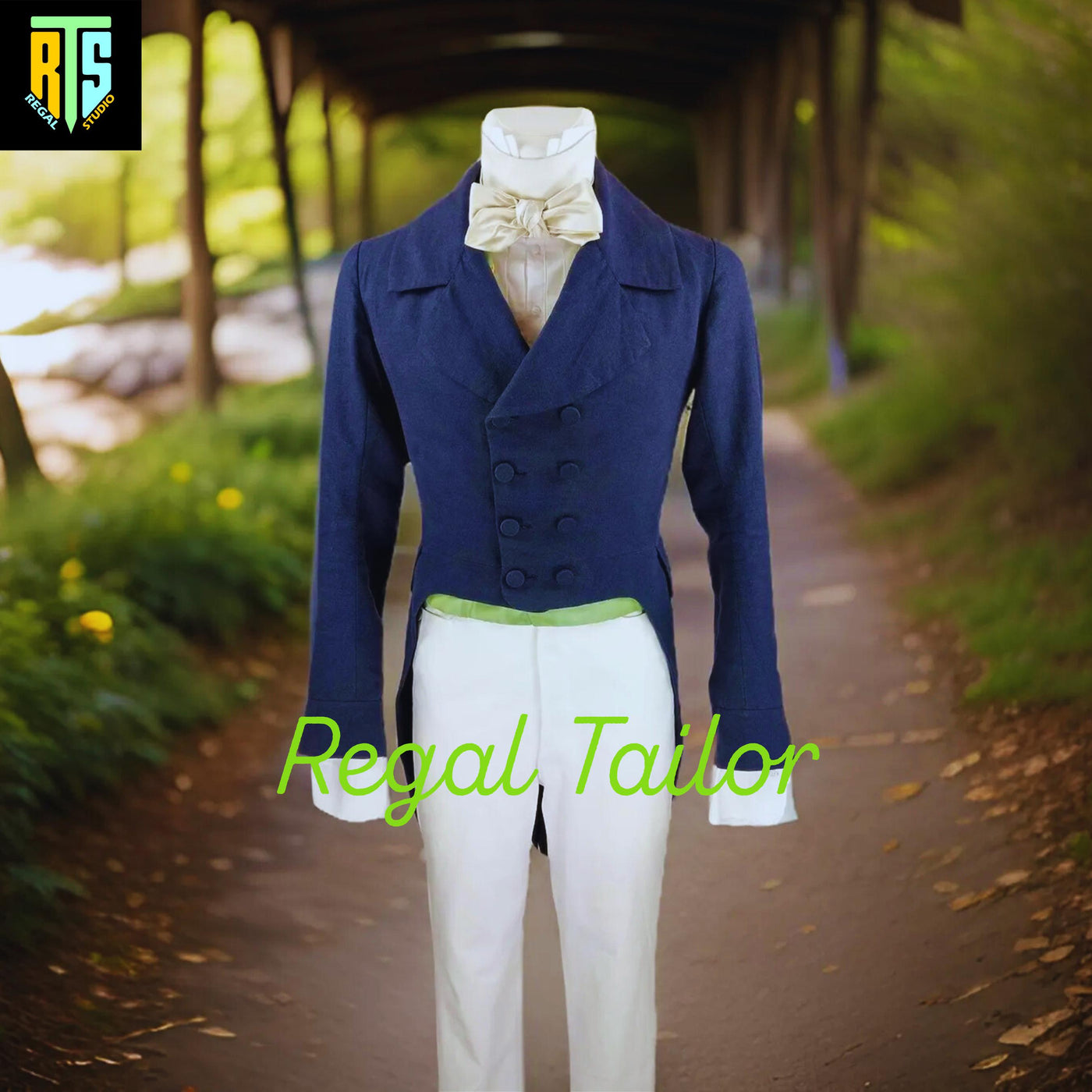 New British Army Blue Tailcoat Coat - Men's Fashion Tailcoat - Blue Regency 1800's Tailcoat - Jane Austin Tailcoat - Men's Regency Jacket