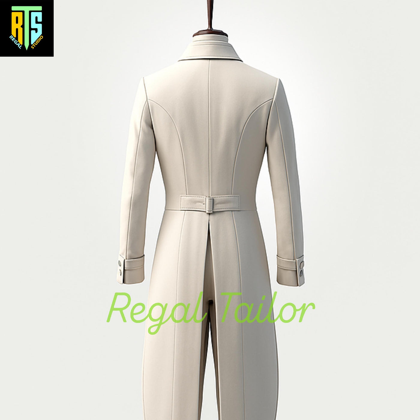 Elegant Men's Regency Tailcoat Ensemble with Waistcoat and Trousers – Classic 18th Century Formalwear with Elegant Long Tails - Regency Suit